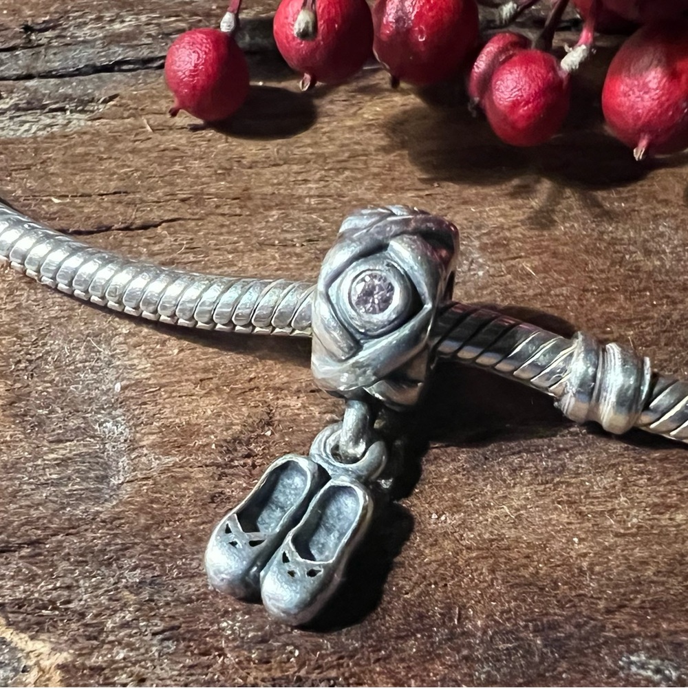 Authentic Pandora Charm Ballet Dancer Shoes Ballerina Teen Pendant